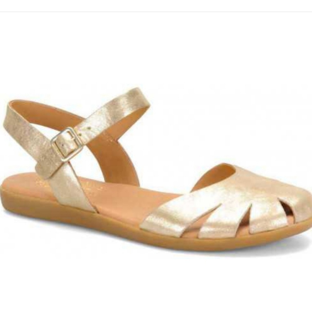 Kork-Ease Sz9 Meegan Sandal Gold soft leather